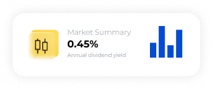 Market summary chart displaying total dividend performance and payout patterns for stock investors